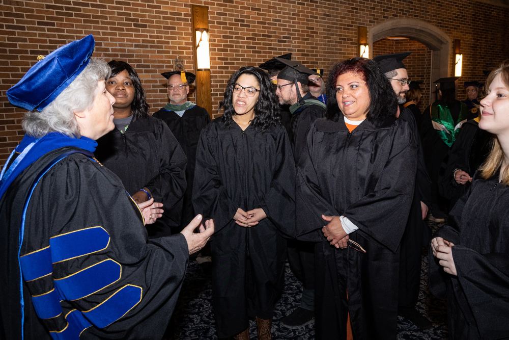 New student convocation at Maria College.